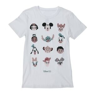 Disney Character Faces Graphic Tee